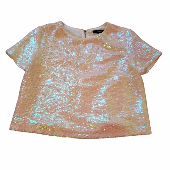 H&M White Sequence Top. Size US S - Picture 2 of 4